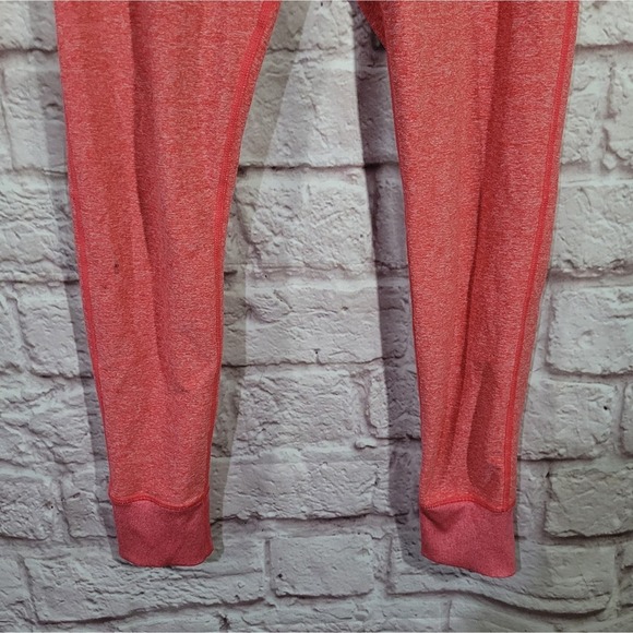 Zella Heathered Coral Pink Mid Rise Jogger Leggings - Picture 3 of 12